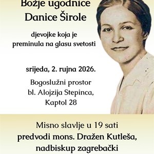Misu za 100. obljetnicu smrti Danice Širole predovdi nadbiskup Dražen Kutleša